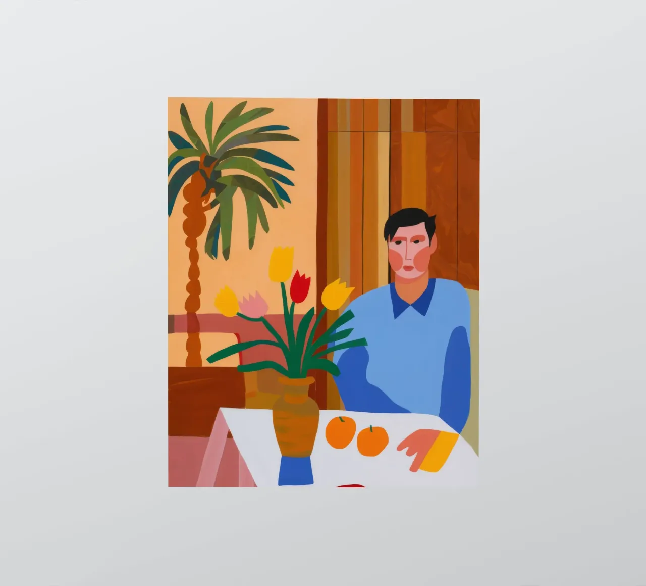 Pensive Palm Repose sticker by Haven Mirage