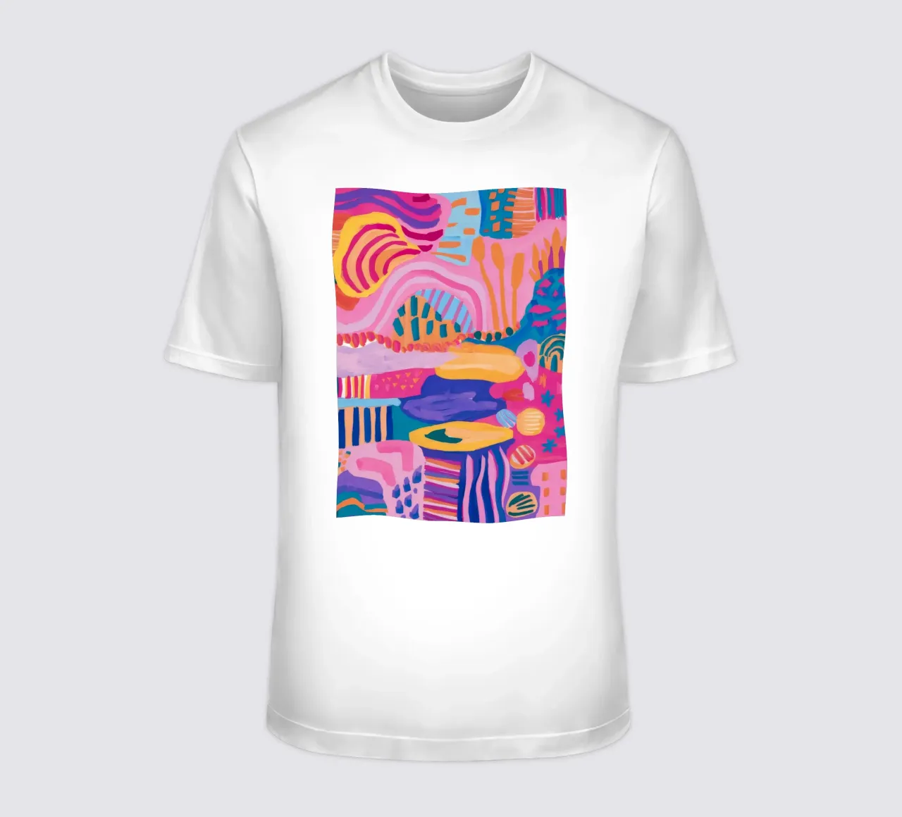 Paesaggio onirico colorato di caramelle t-shirt da Ember Stone