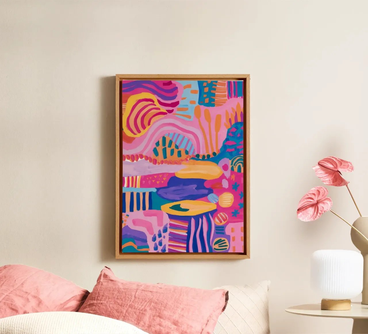 Paysage de rêve aux couleurs de bonbons toile avec Caisse américaine de Ember Stone