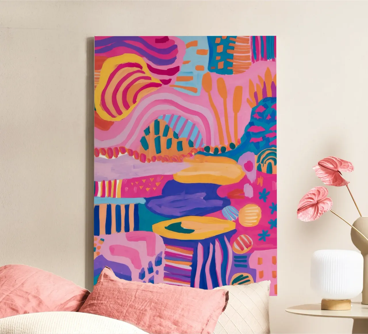 Paysage de rêve aux couleurs de bonbons toile avec Caisse américaine de Ember Stone