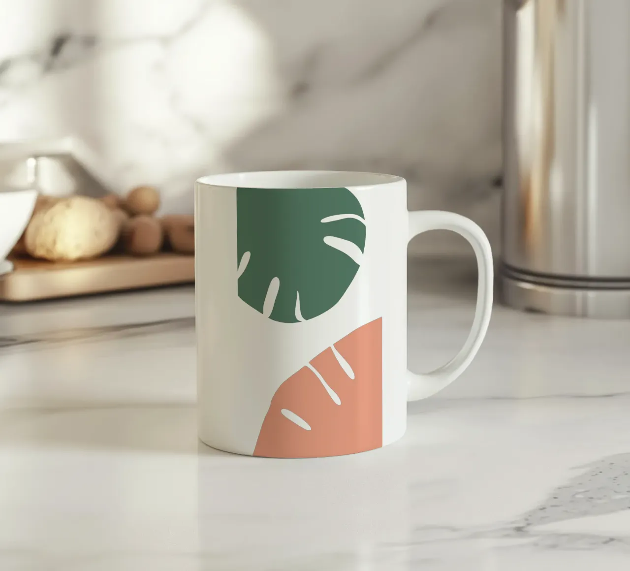 foglie combinate tazza in ceramica da HicksShop