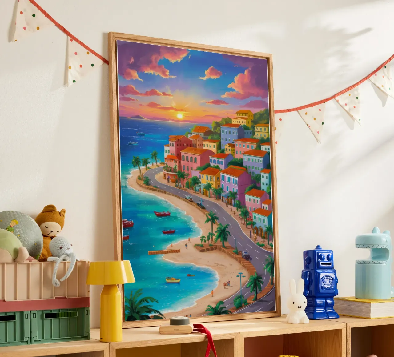Sunset Coastal Splendor acrylic glass by Chroma Haven