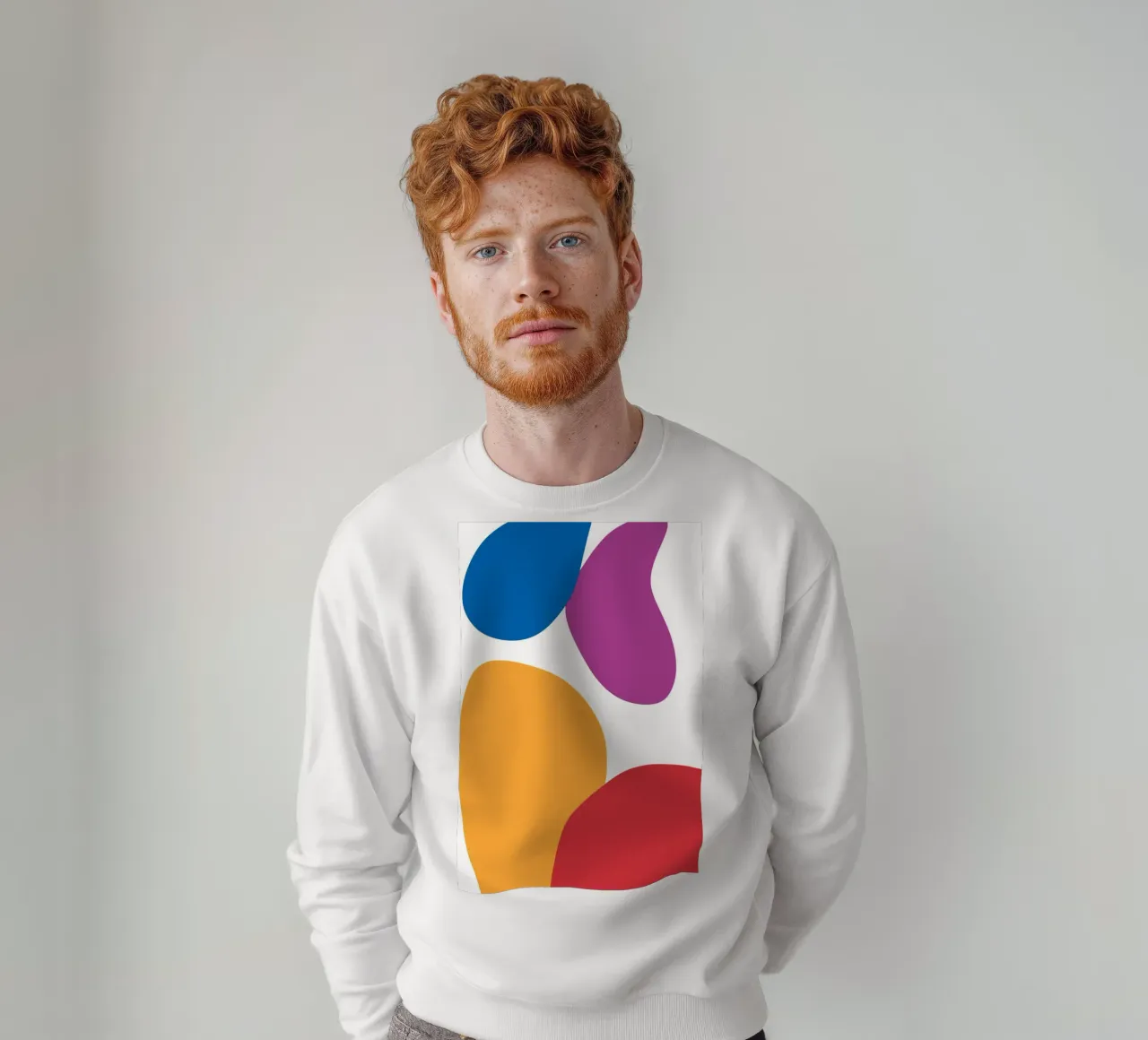 abstract and colorful shapes sweatshirt by HicksShop