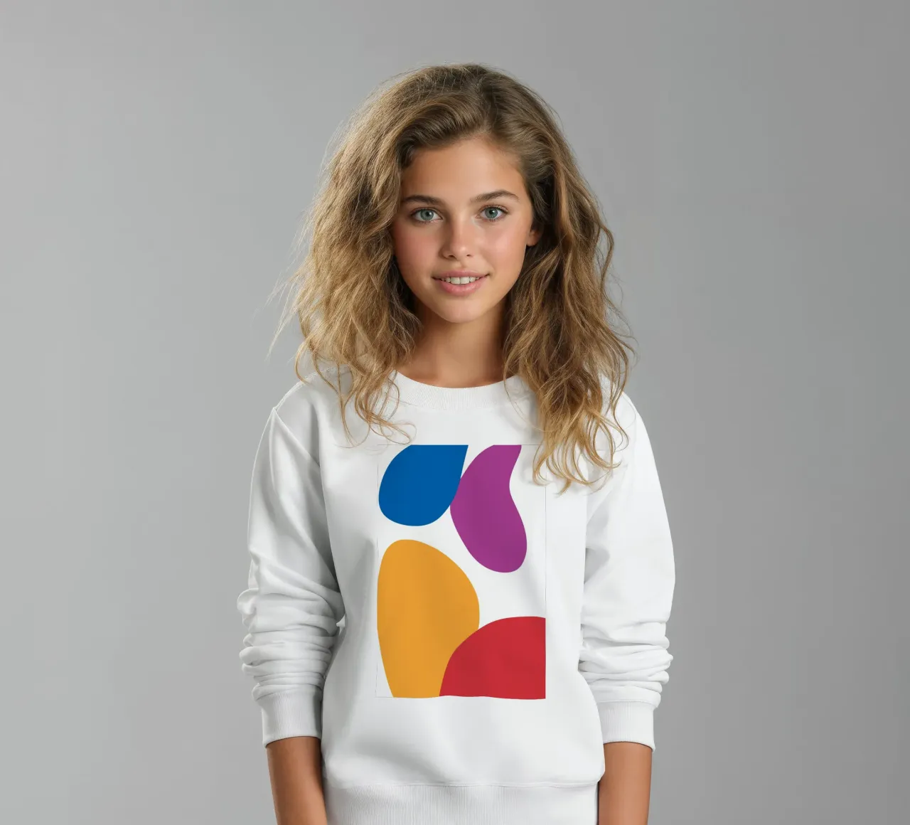 forme astratte e colorate felpa bambino da HicksShop