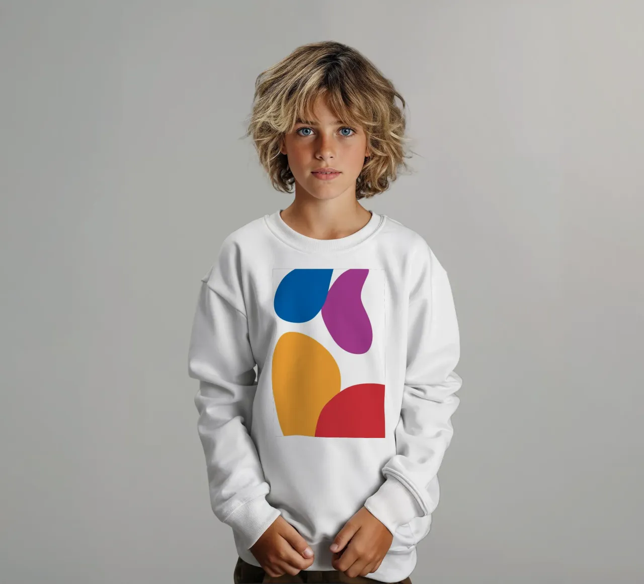 forme astratte e colorate felpa bambino da HicksShop