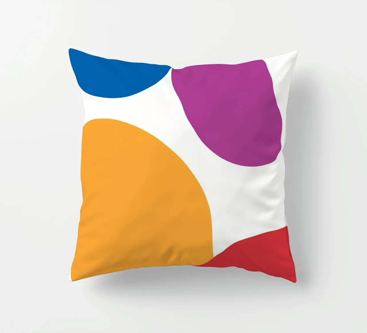 forme astratte e colorate cuscino da HicksShop