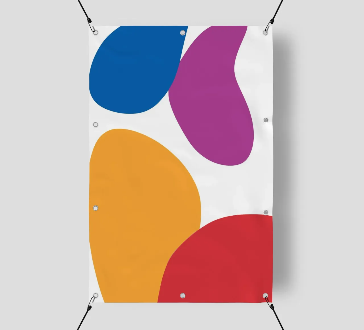 forme astratte e colorate telo in pvc da HicksShop