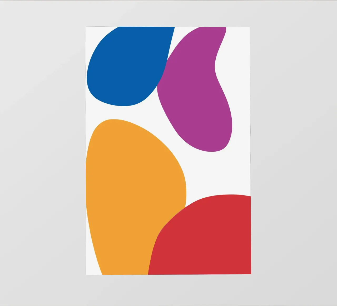 forme astratte e colorate telo in pvc da HicksShop