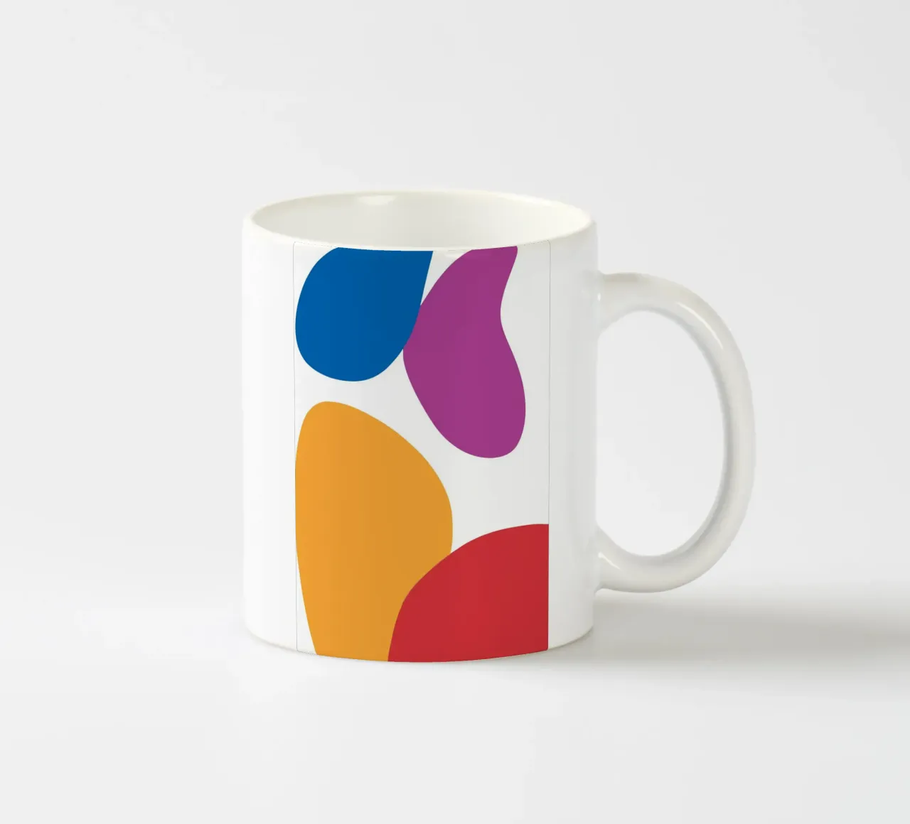 forme astratte e colorate tazza in ceramica da HicksShop