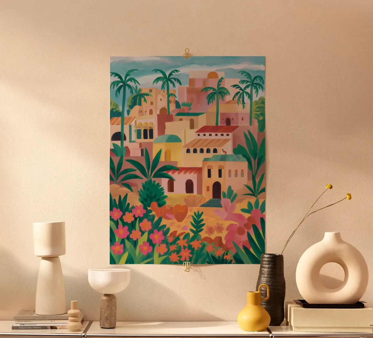 Tonalità del villaggio di Hillside poster da Haven Mirage
