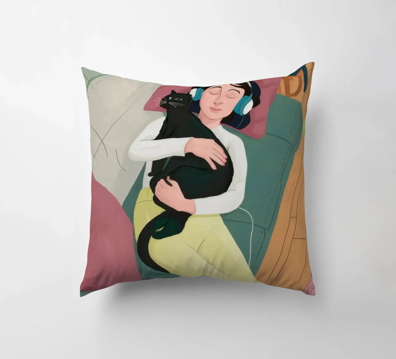 Abbraccio d'amore Melodia cuscino da Chroma Haven