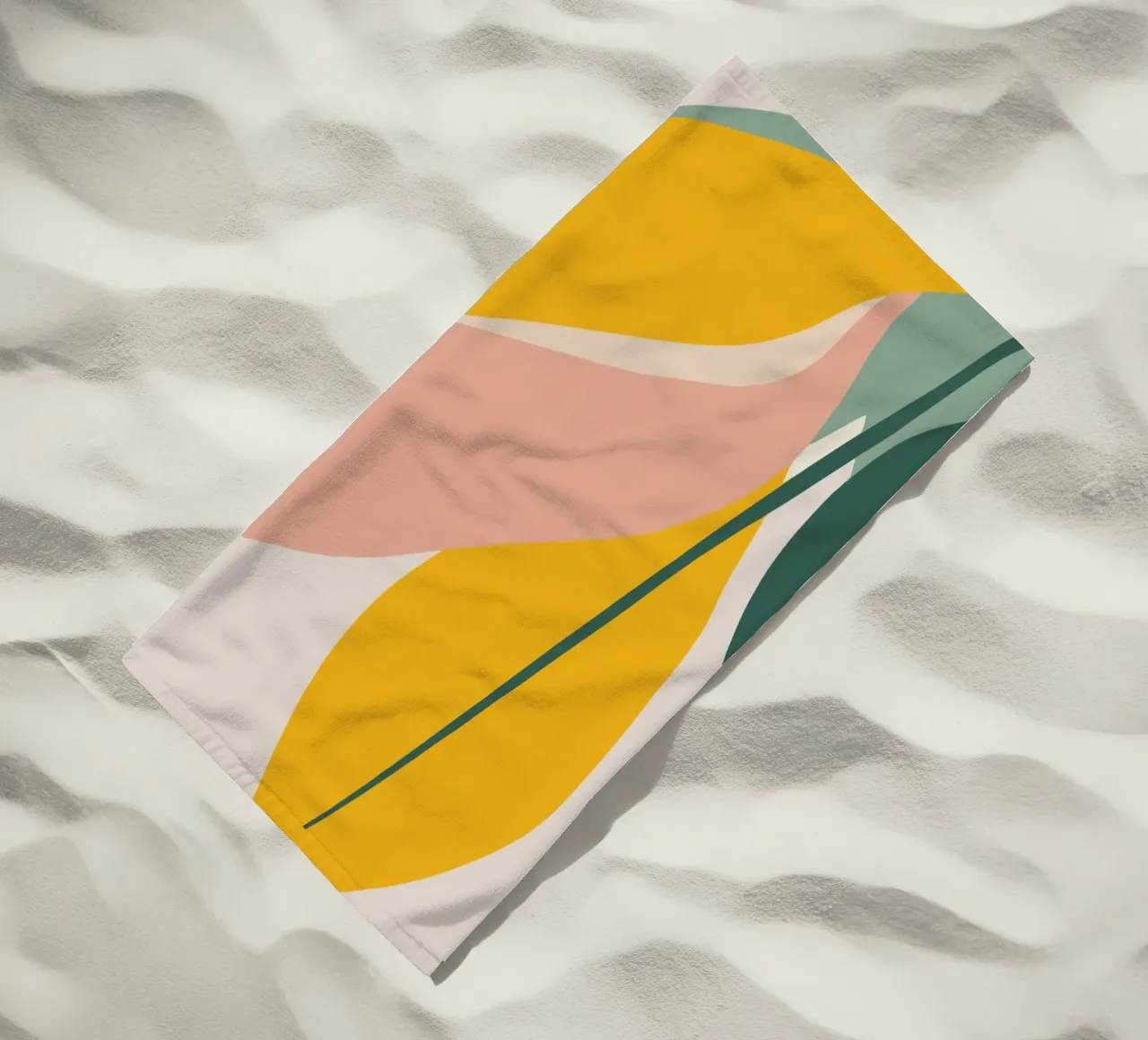 Visuele rust strandhanddoek van HicksShop