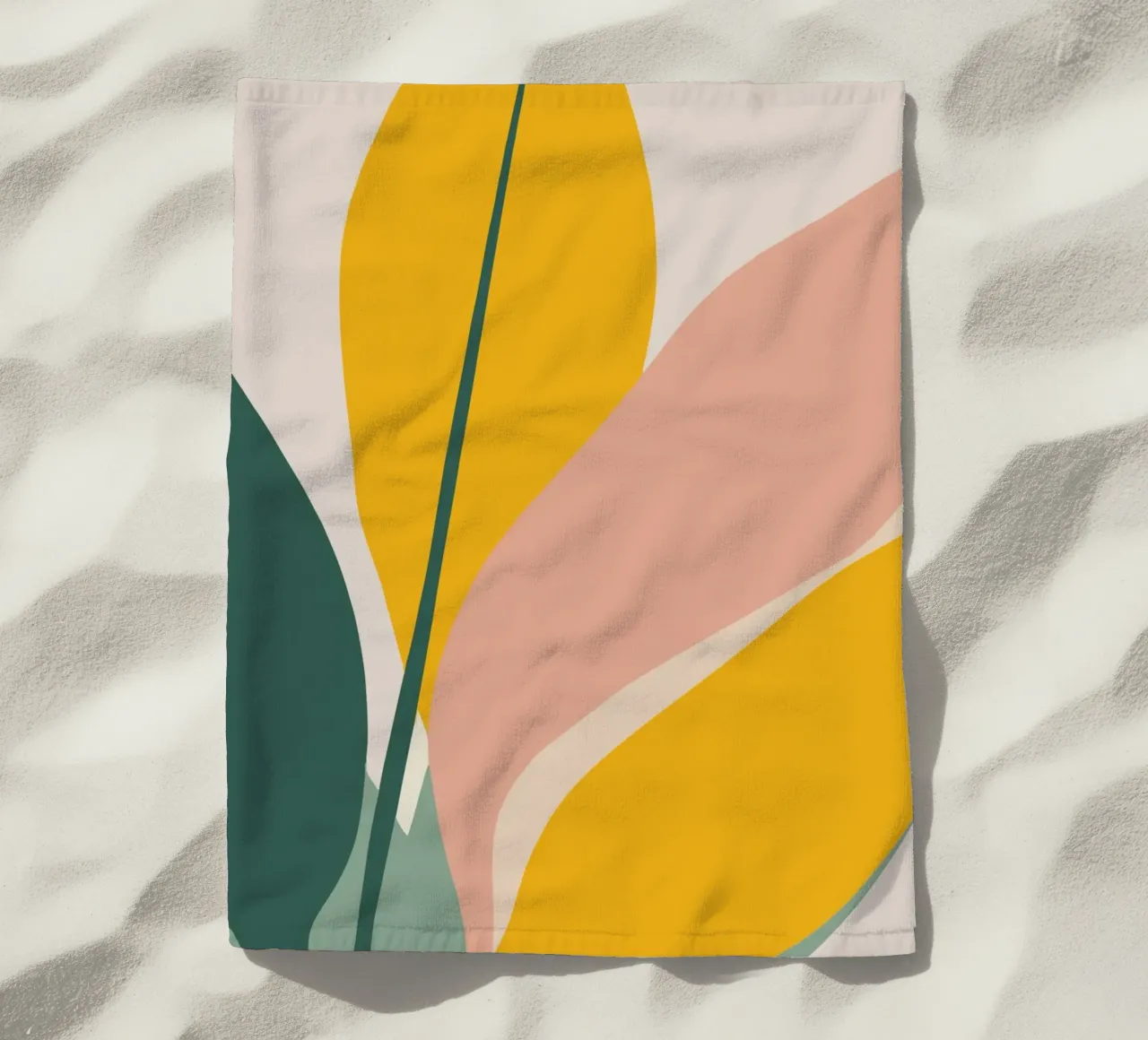 Visuele rust strandhanddoek van HicksShop