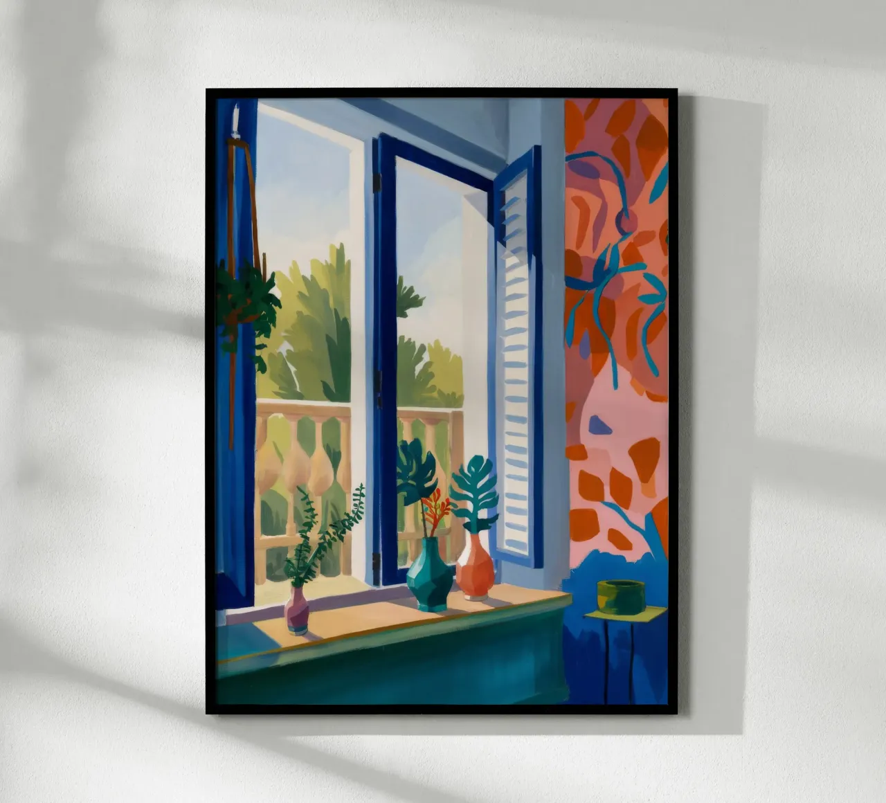 Serenità del giardino della finestra poster da Chroma Haven