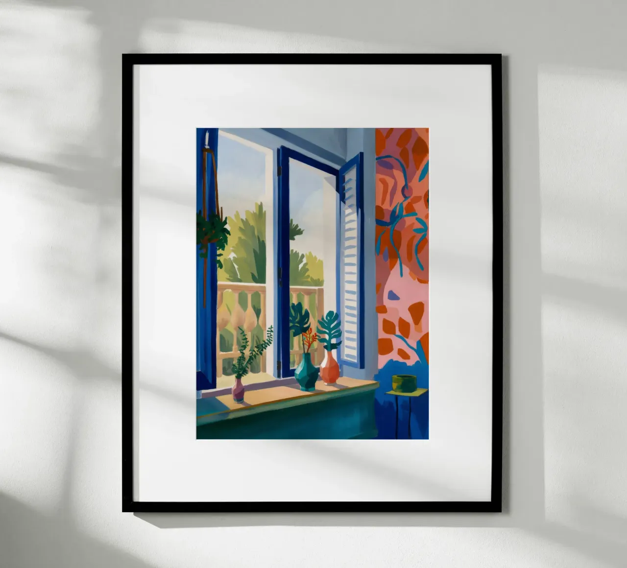 Serenità del giardino della finestra poster da Chroma Haven