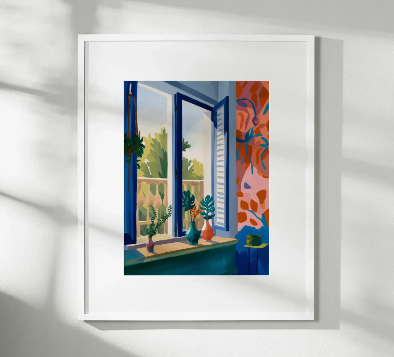Serenità del giardino della finestra poster da Chroma Haven