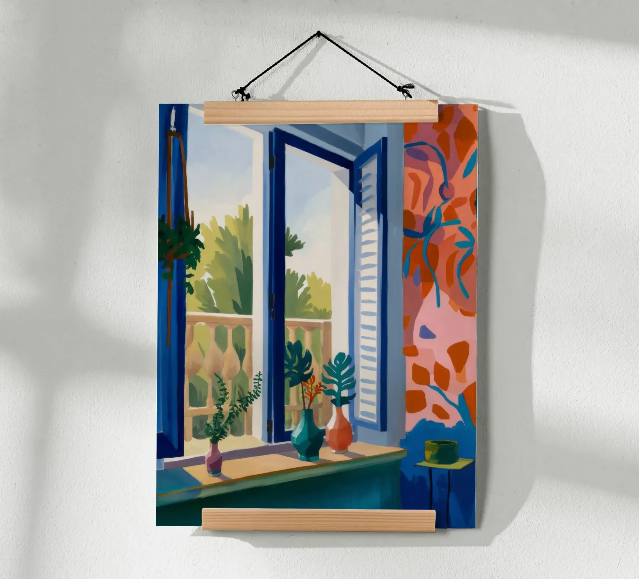 Serenità del giardino della finestra poster da Chroma Haven