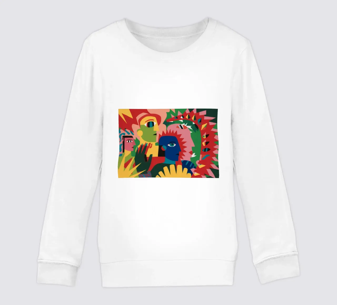 Visage abstrait Bloom sweat enfant de Haven Mirage
