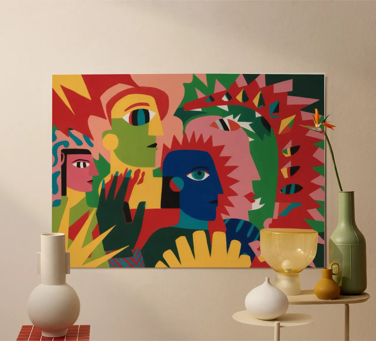 Abstract Visage Bloom hahnemühle by Haven Mirage