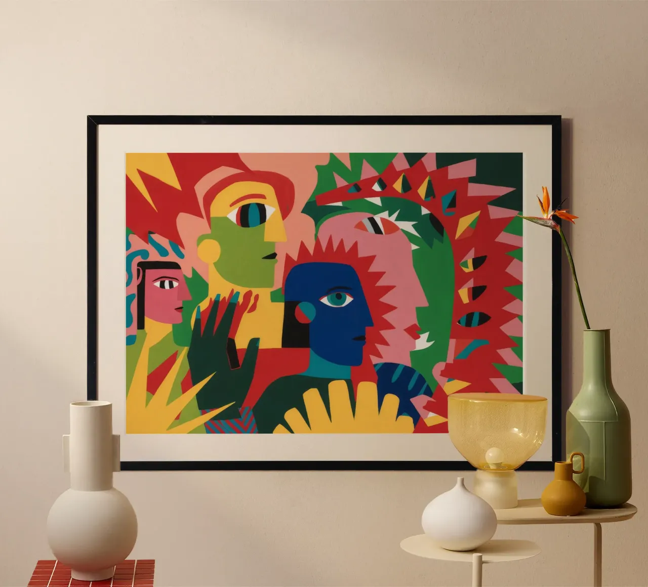Abstract Visage Bloom hahnemühle by Haven Mirage