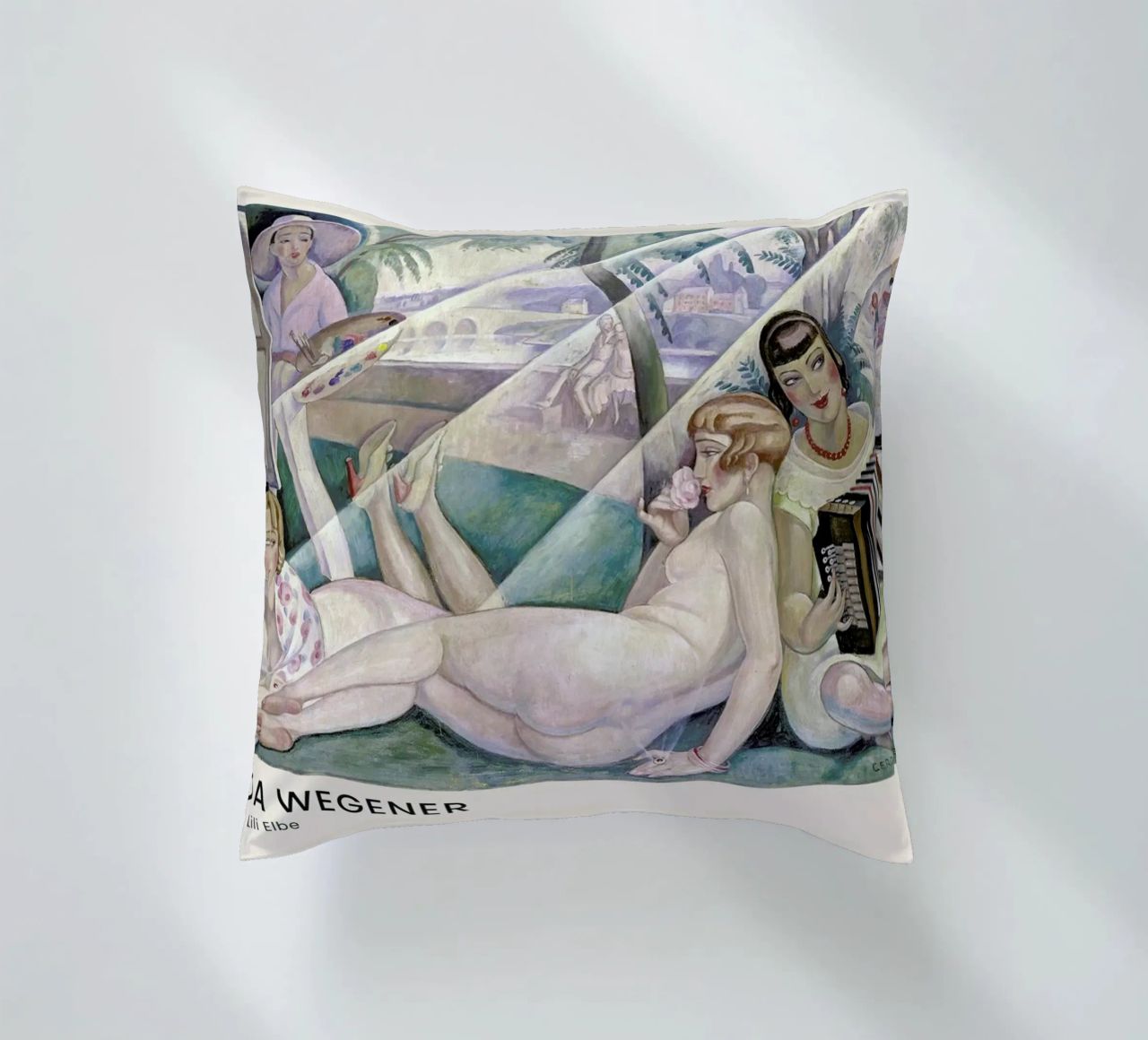 Gerda Wegener - A Summer's Day II cuscino da Vintage by JUNIQE