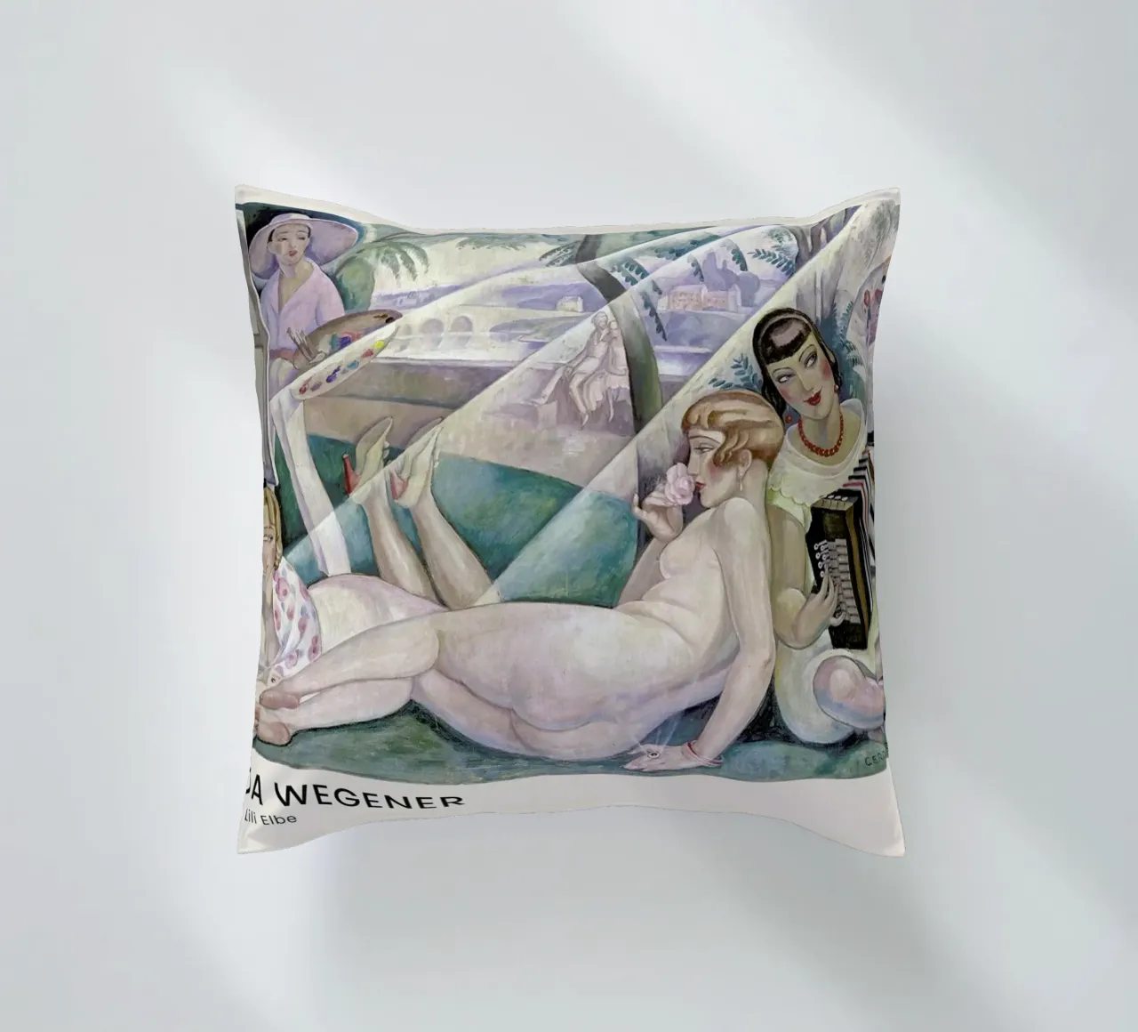 Gerda Wegener - A Summer's Day II cuscino da Vintage by JUNIQE