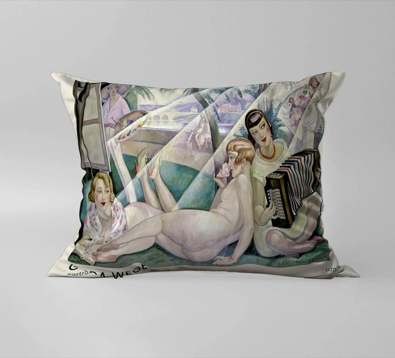 Gerda Wegener - A Summer's Day II cuscino da Vintage by JUNIQE