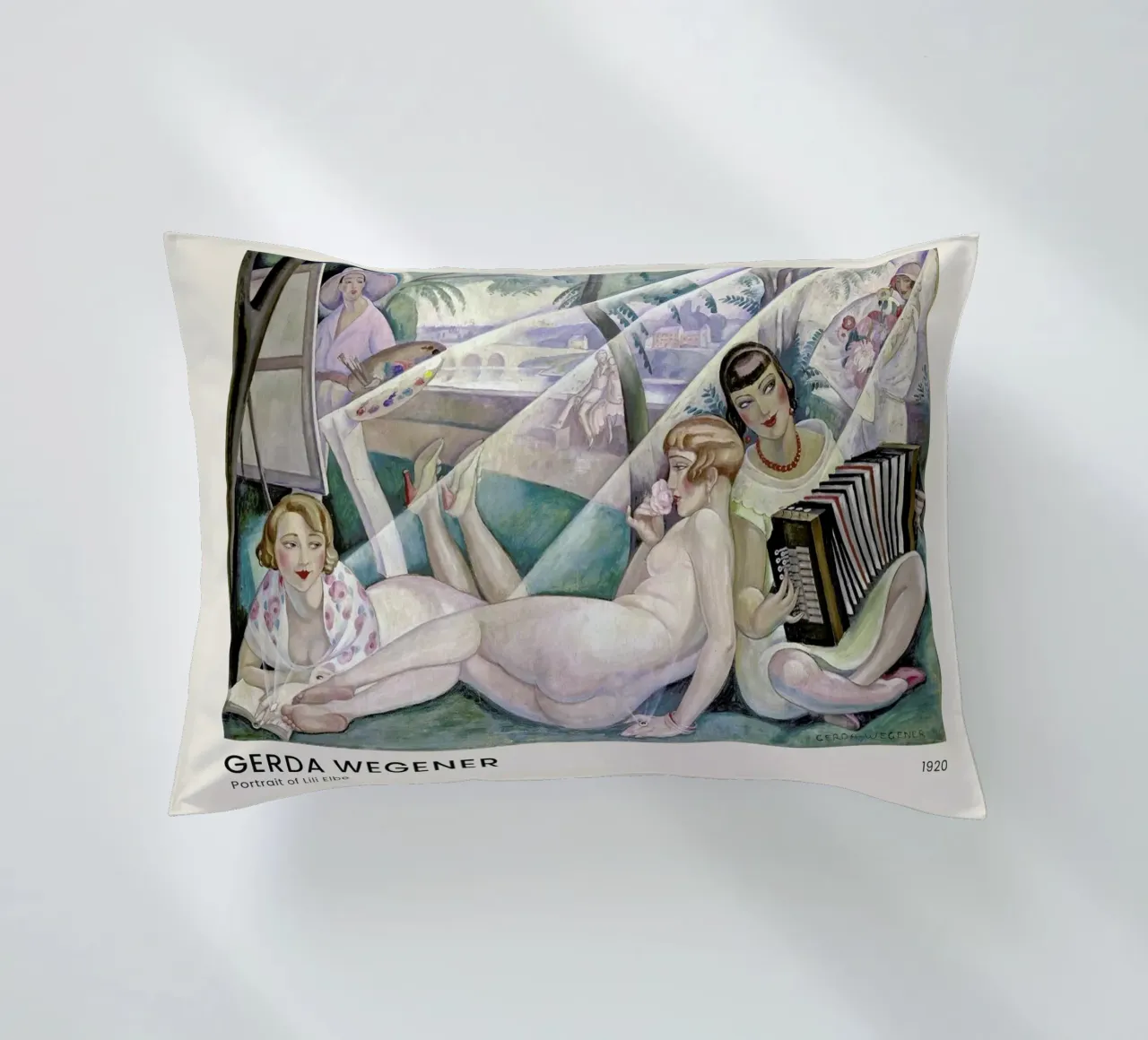 Gerda Wegener - A Summer's Day II cuscino da Vintage by JUNIQE