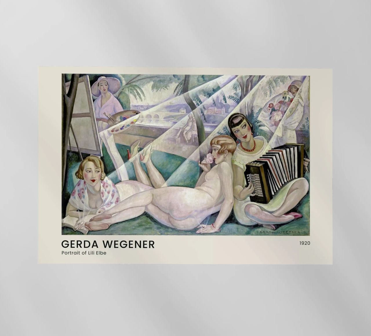 Gerda Wegener - A Summer's Day II pellicola backlit da Vintage by JUNIQE