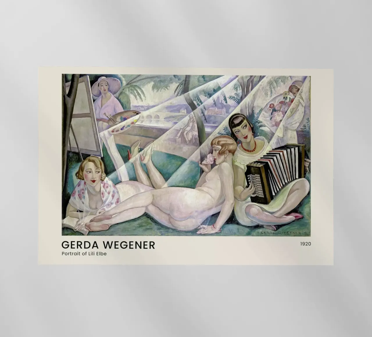 Gerda Wegener - A Summer's Day II pellicola backlit da Vintage by JUNIQE