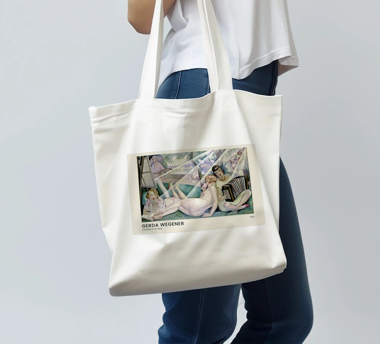 Gerda Wegener - A Summer's Day II borsa in juta da Vintage by JUNIQE