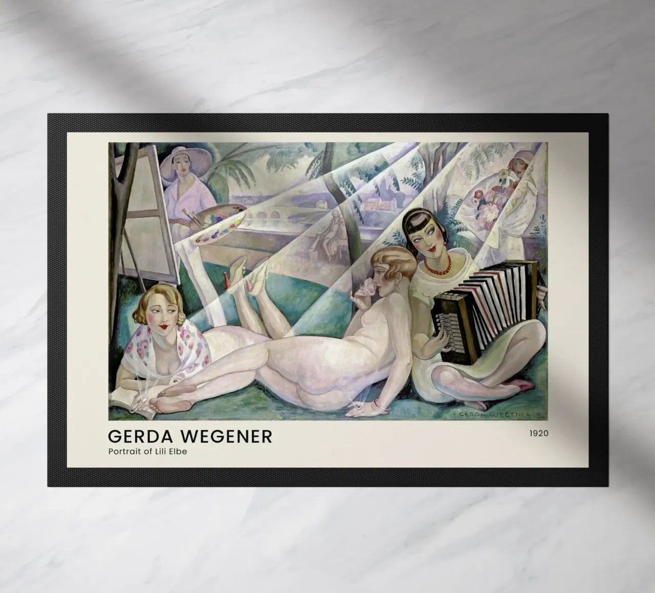 Gerda Wegener - A Summer's Day II Fußmatte von Vintage by JUNIQE