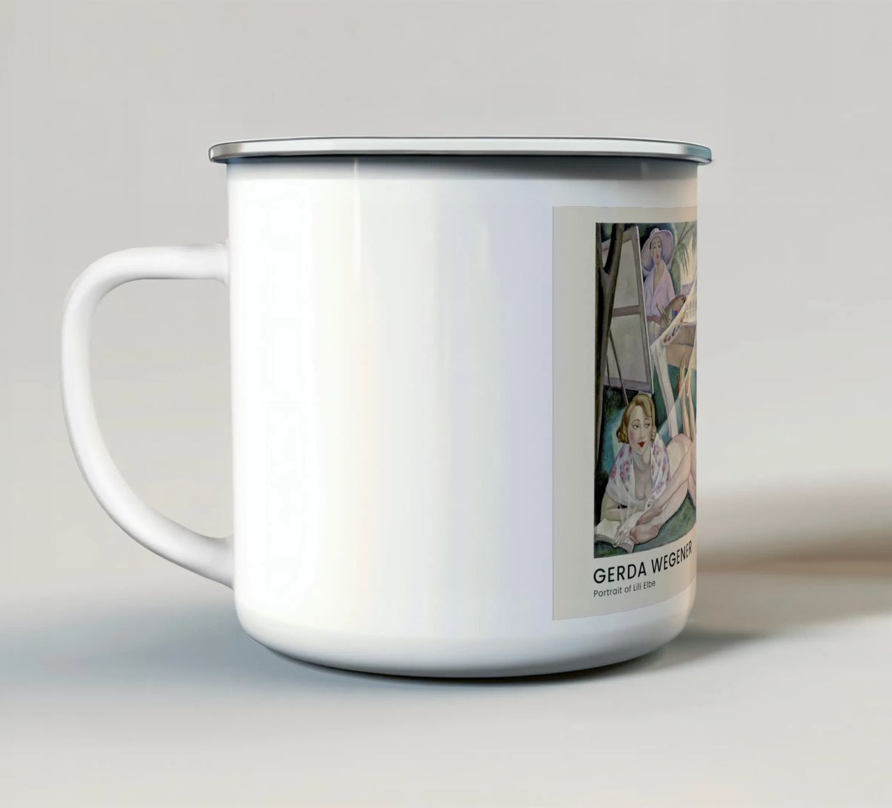 Gerda Wegener - A Summer's Day II tazza in smalto da Vintage by JUNIQE