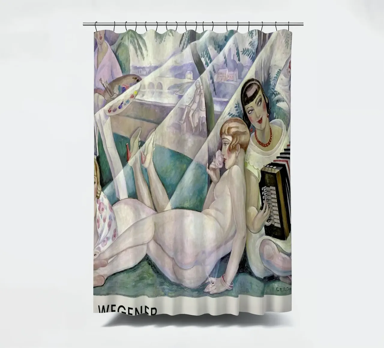 Gerda Wegener - A Summer's Day II tenda da doccia da Vintage by JUNIQE