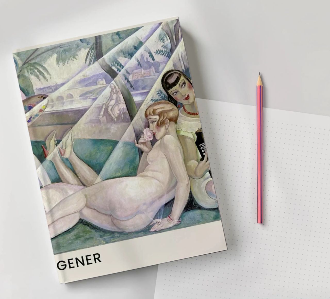 Gerda Wegener - A Summer's Day II notebook by Vintage by JUNIQE