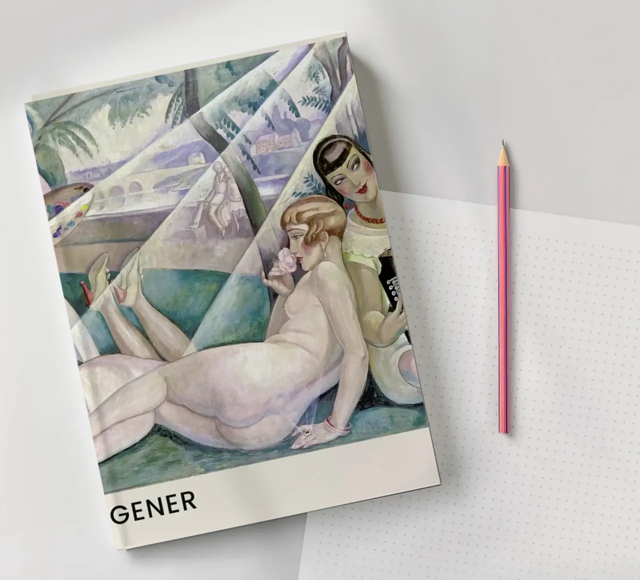 Gerda Wegener - A Summer's Day II carnet de notes de Vintage by JUNIQE