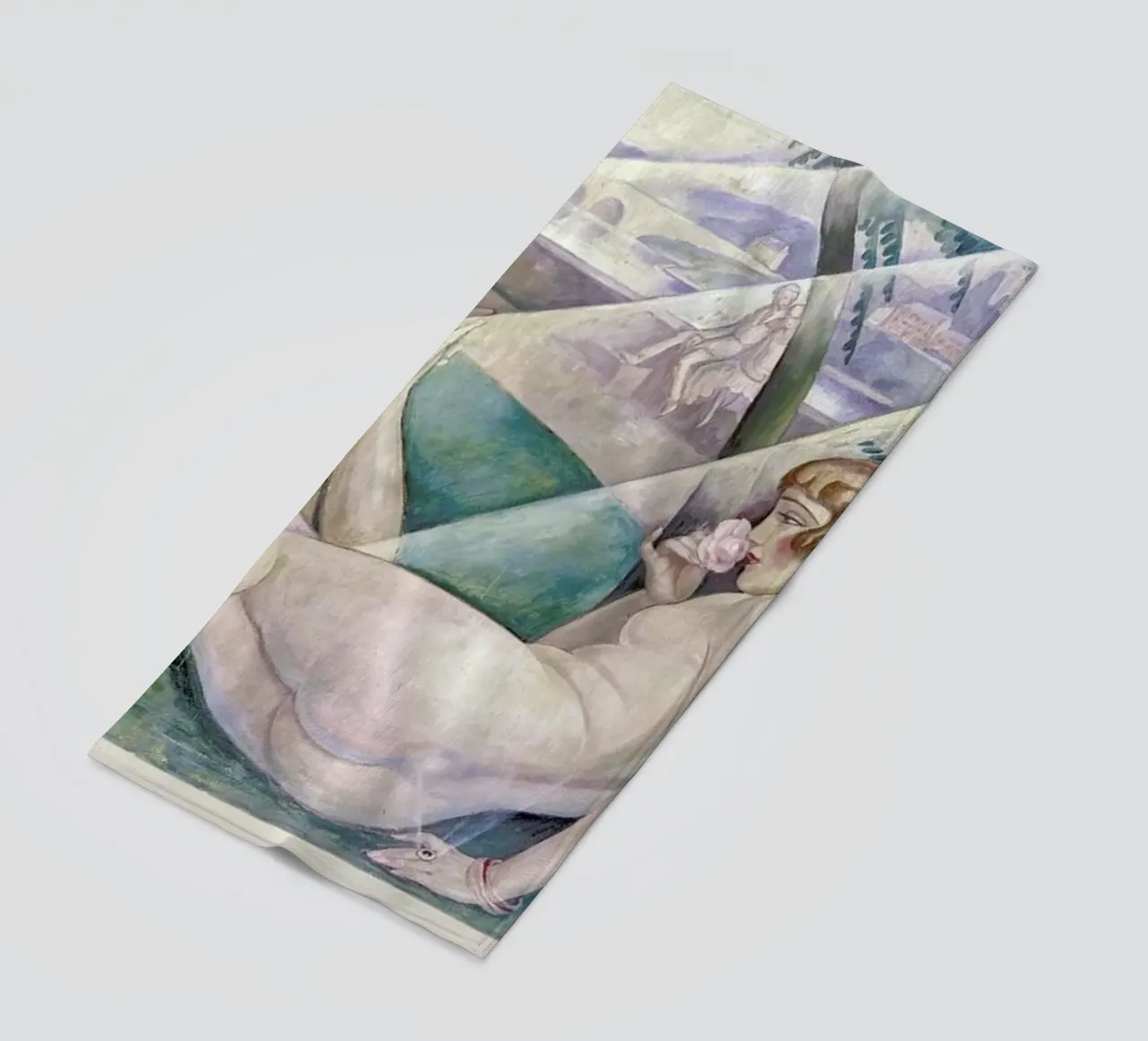 Gerda Wegener - A Summer's Day II strandhanddoek van Vintage by JUNIQE