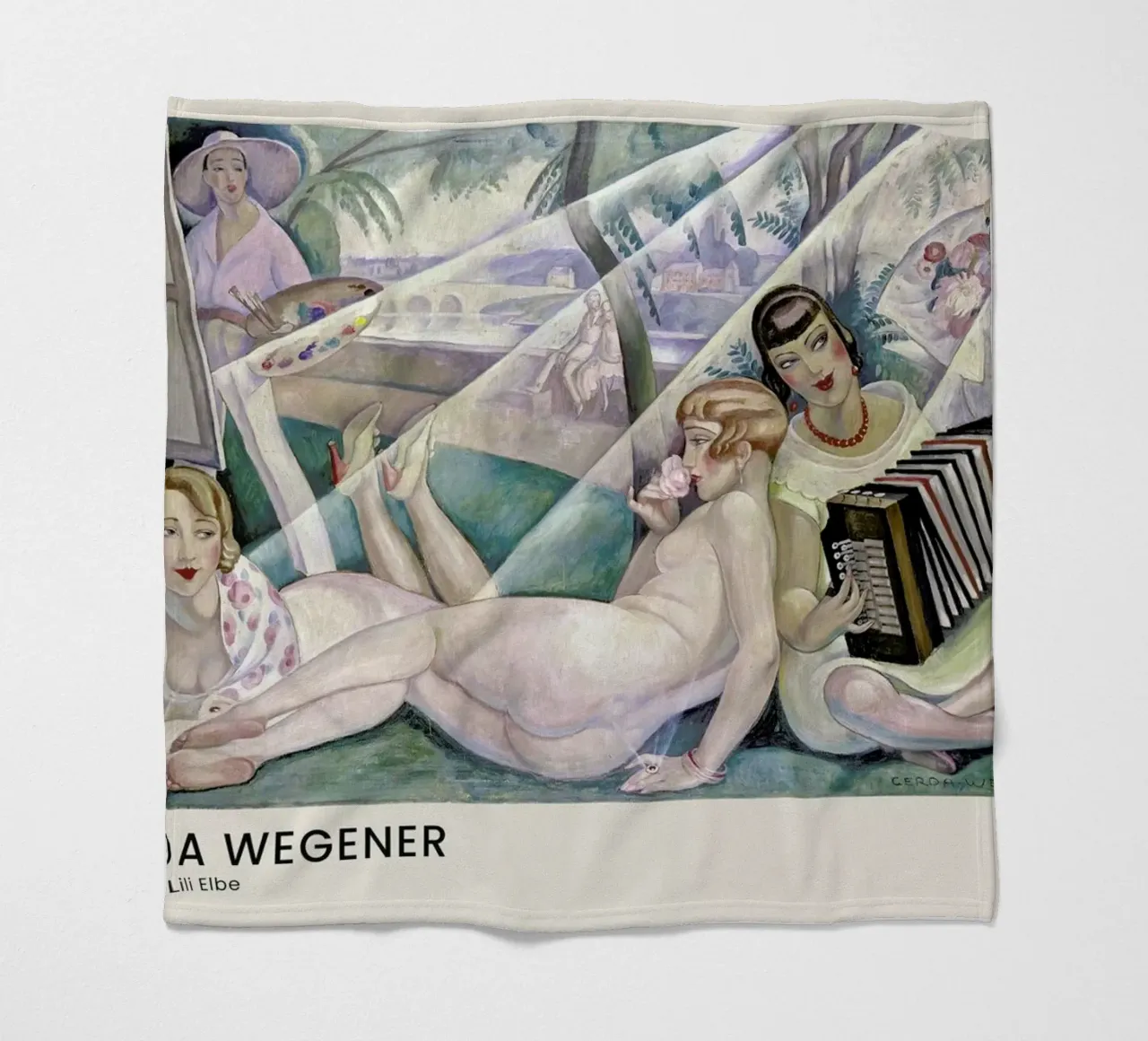 Gerda Wegener - A Summer's Day II coperta in pile da Vintage by JUNIQE