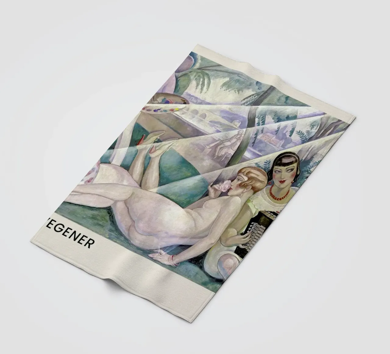 Gerda Wegener - A Summer's Day II coperta in pile da Vintage by JUNIQE