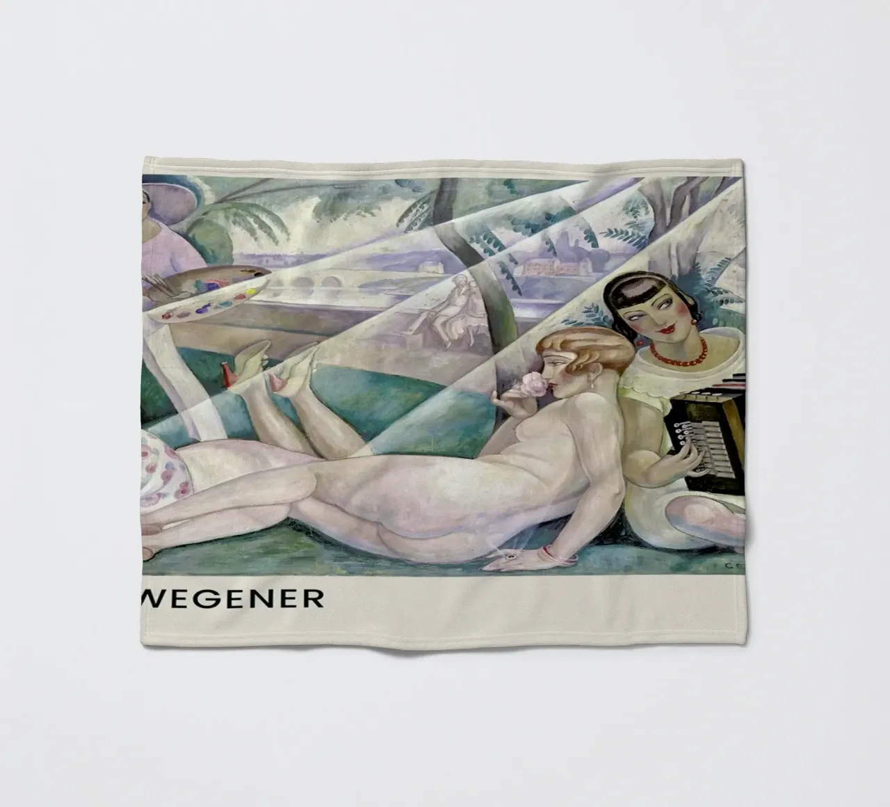 Gerda Wegener - A Summer's Day II coperta in pile da Vintage by JUNIQE