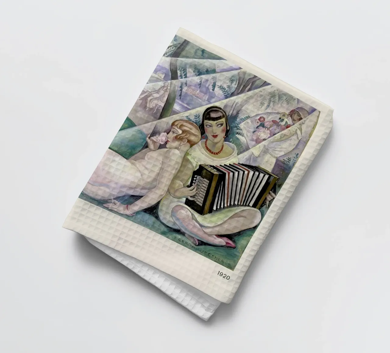 Gerda Wegener - A Summer's Day II canovaccio da cucina da Vintage by JUNIQE