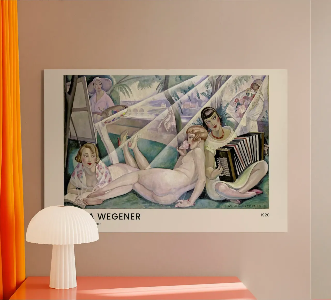 Gerda Wegener - A Summer's Day II Acryl-Glas von Vintage by JUNIQE