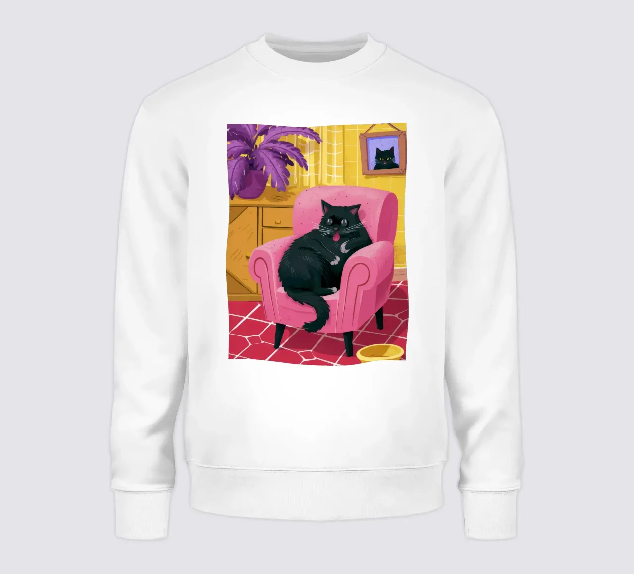 Gatto nero regale felpa da Chroma Haven