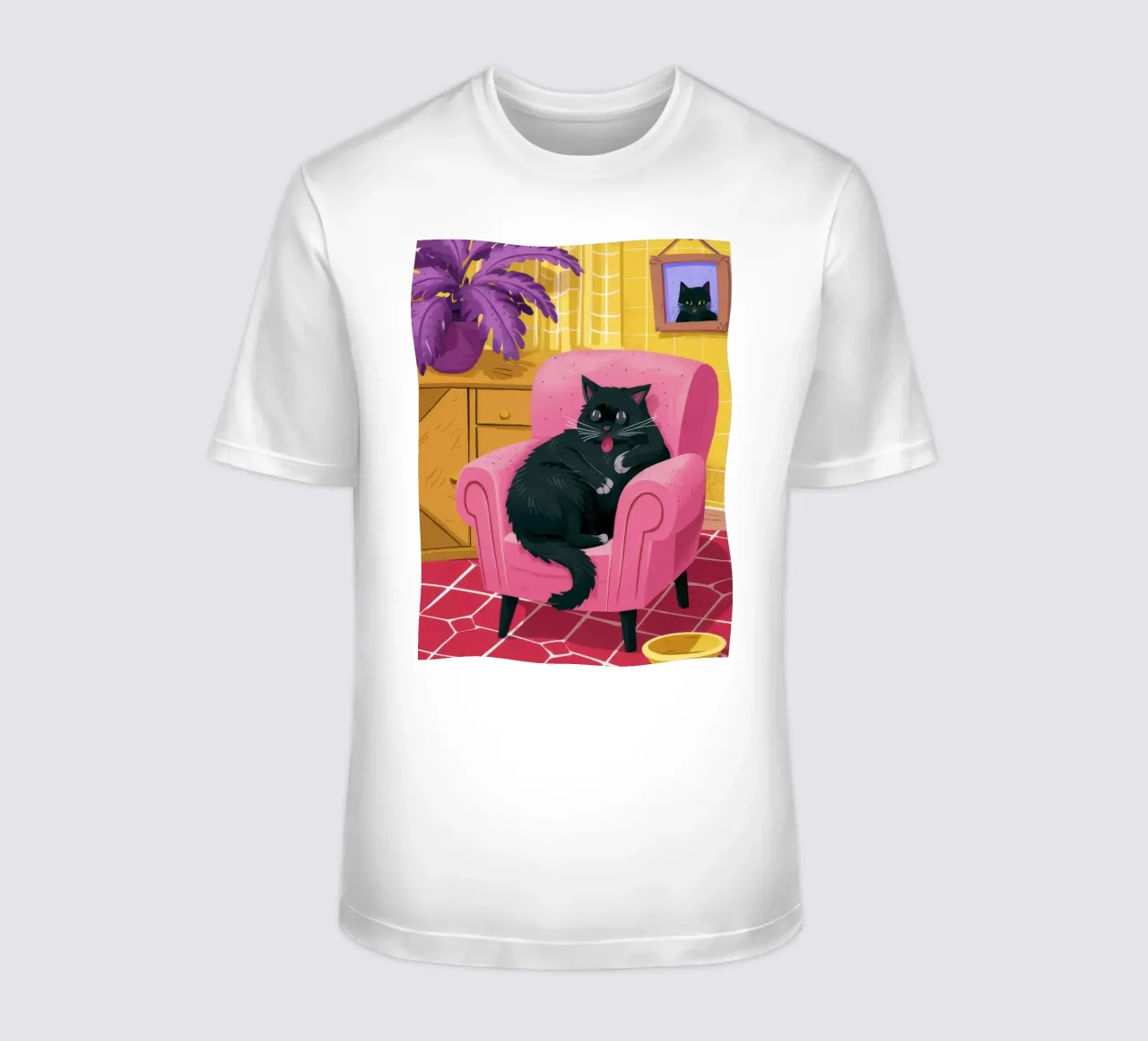 Regal Black Cat t-shirt by Chroma Haven