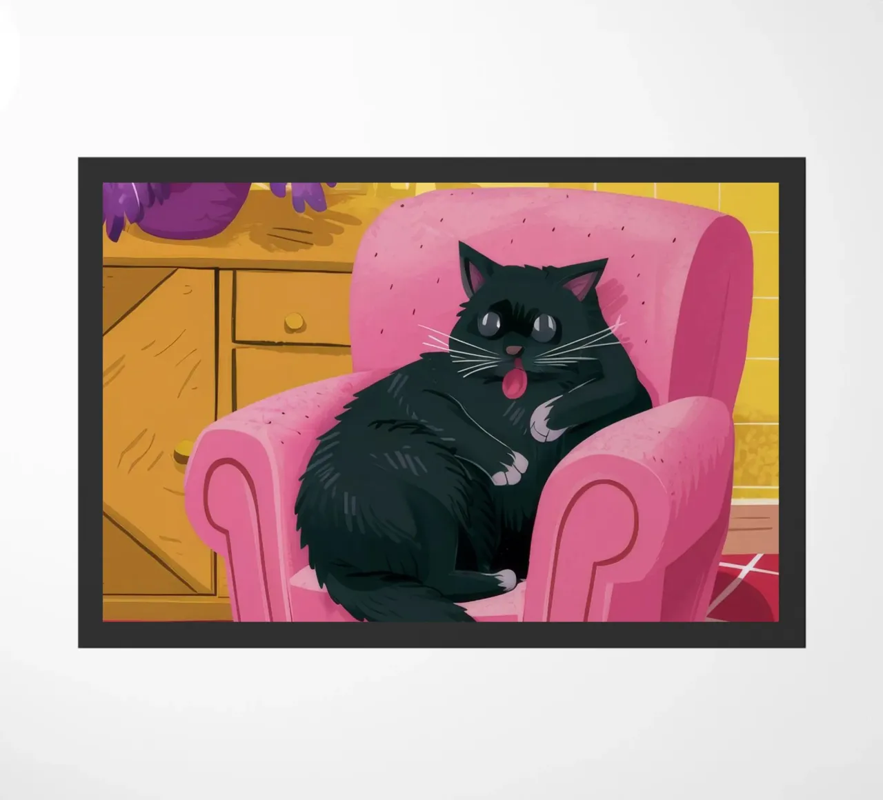 Gatto nero regale zerbino da Chroma Haven