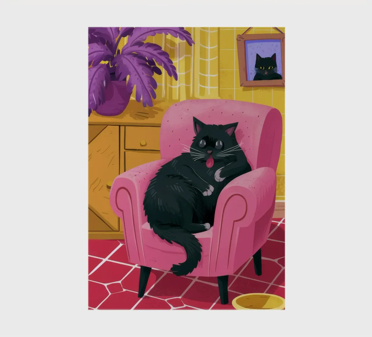 Chat noir royal carnet de notes de Chroma Haven