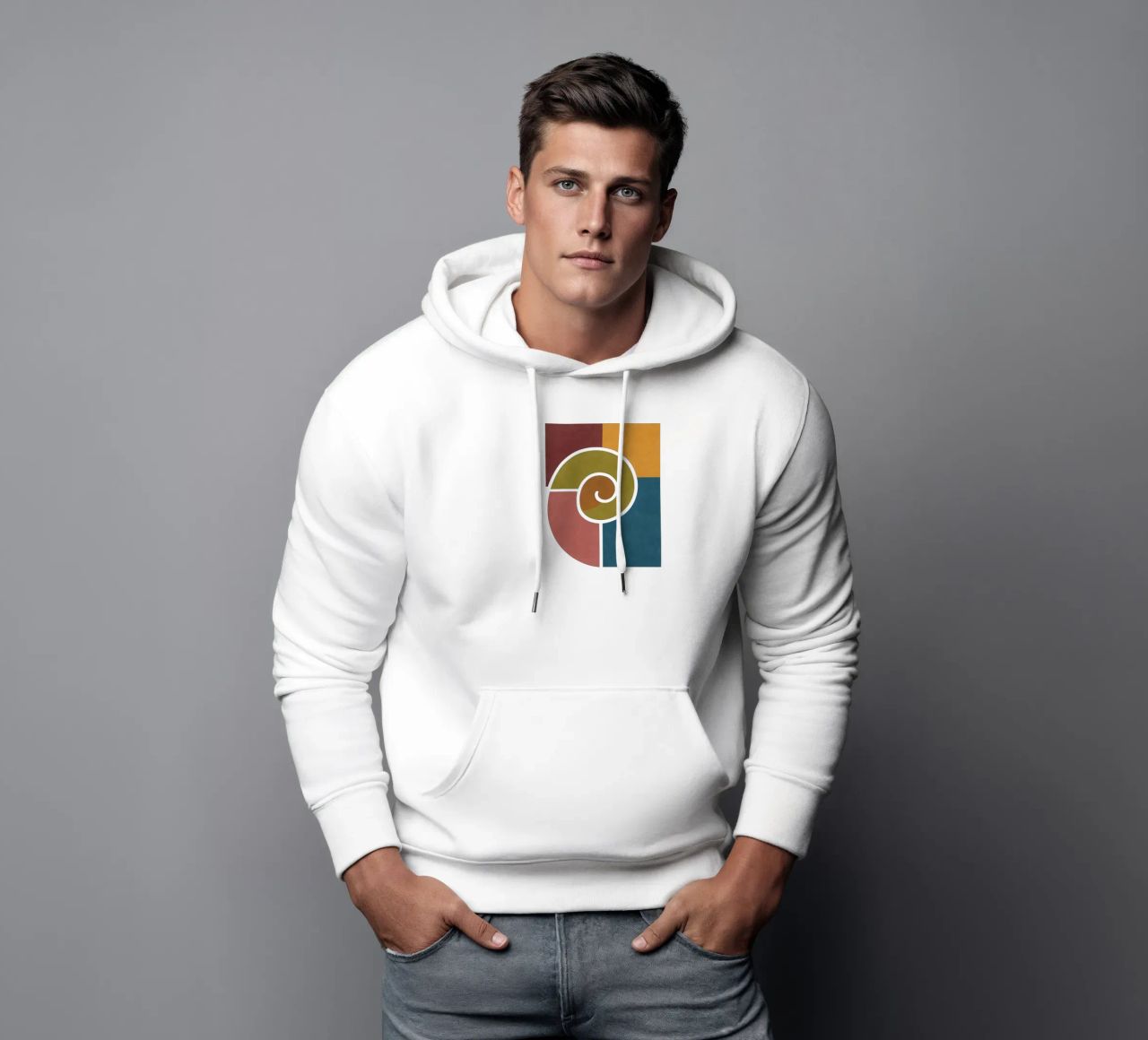 Forme geometriche di lumache felpa con cappuccio da HicksShop