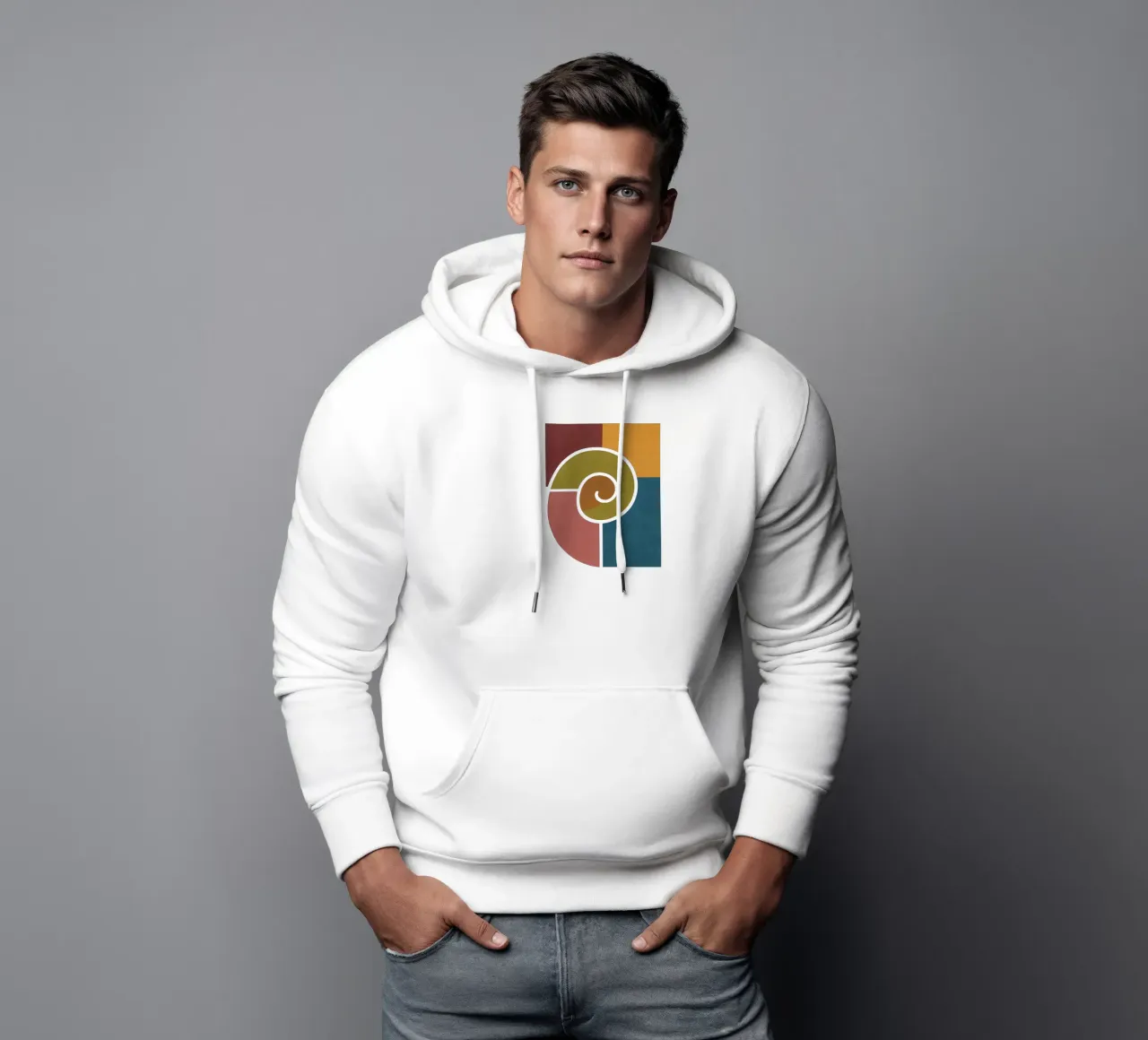 Geometrische Schneckenformen Hoodie von HicksShop