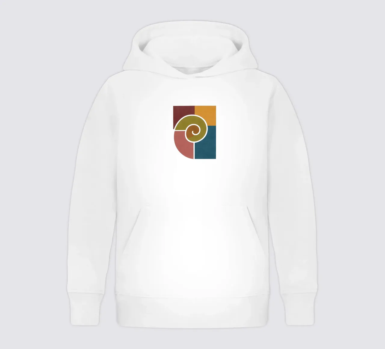 Forme geometriche di lumache felpa bambino con cappuccio da HicksShop