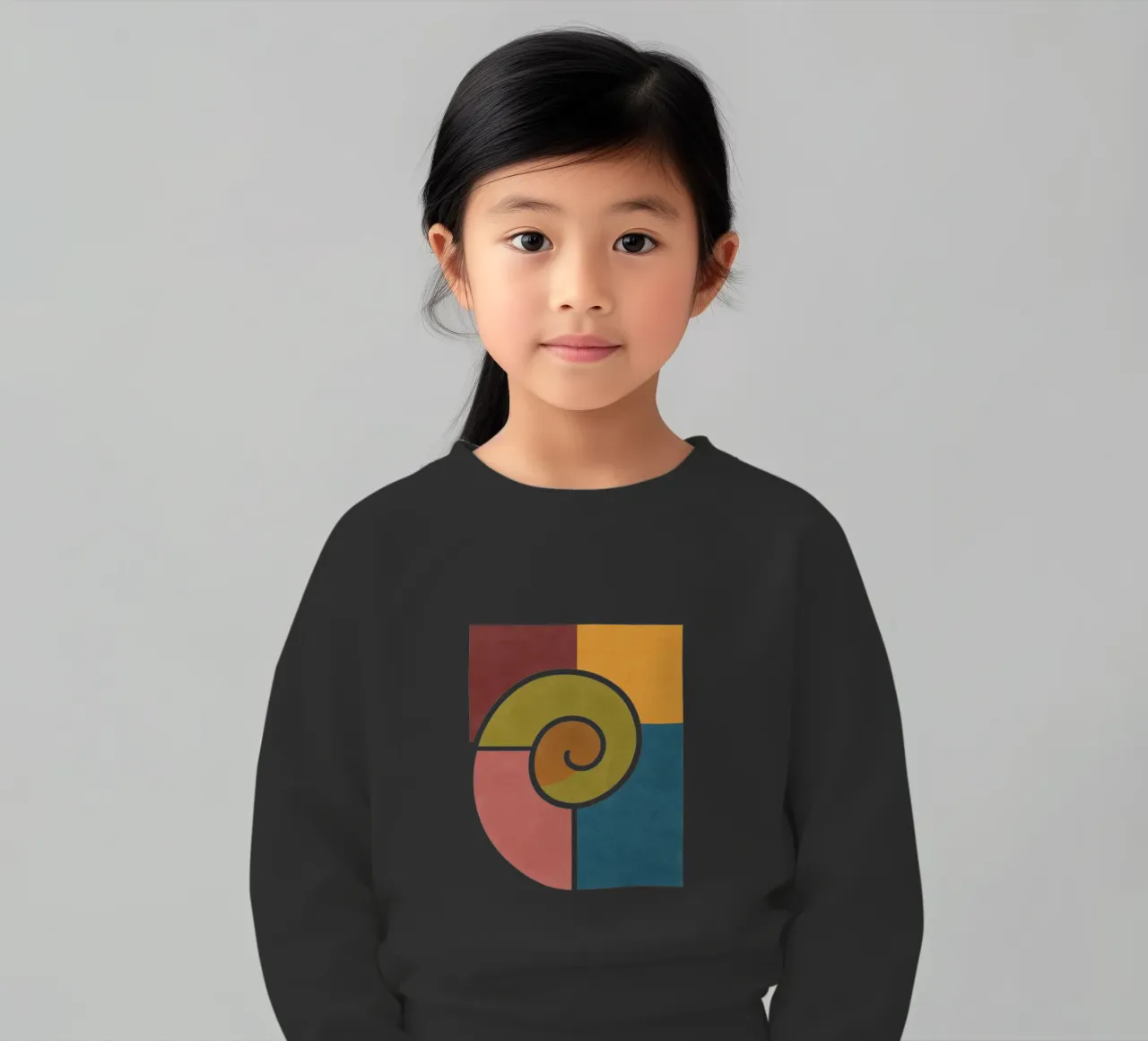 Forme geometriche di lumache felpa bambino da HicksShop